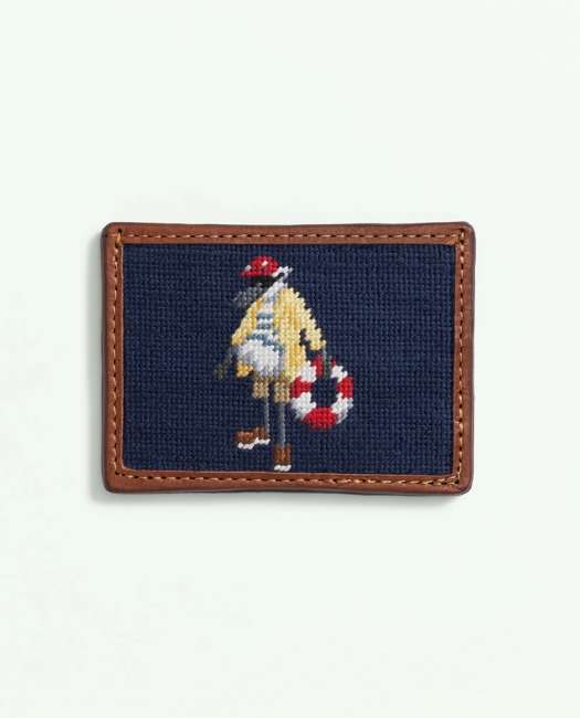 Smathers & Branson Cotton Needlepoint Henry Card Case