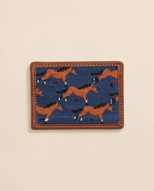 Smathers & Branson Needlepoint Horse Card Case