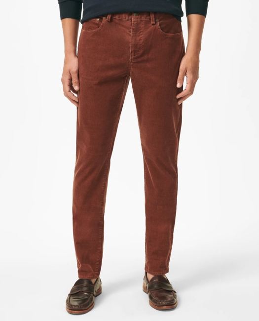 Slim Fit Five-Pocket Stretch Corduroy Pants