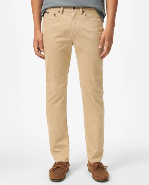 Slim Fit Five-Pocket Stretch Corduroy Pants