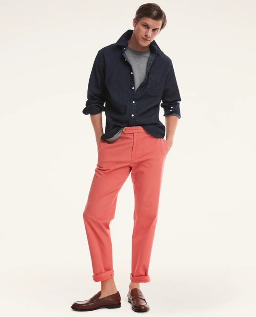 Clark Straight-Fit Stretch Supima Cotton Poplin Chino Pants