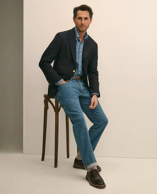 Straight Fit Denim Jeans
