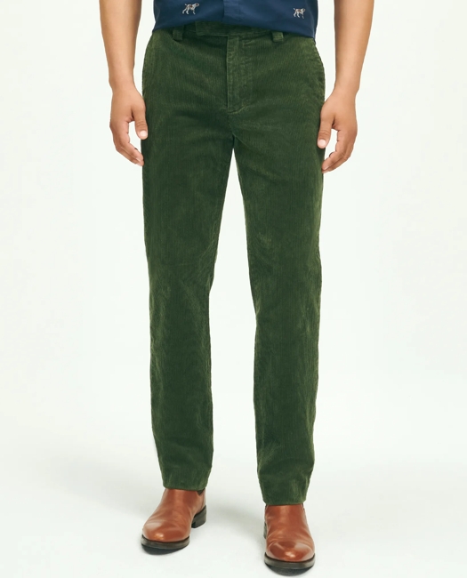 Slim Fit Cotton Wide-Wale Corduroy Pants