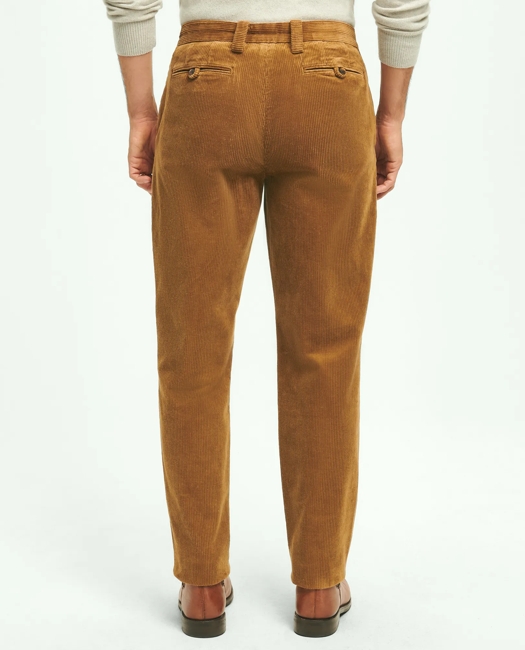 Slim Fit Cotton Wide-Wale Corduroy Pants