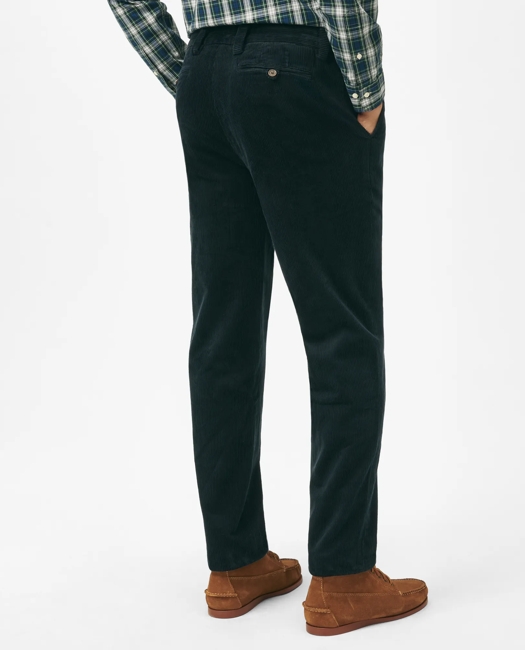Slim Fit Cotton Wide-Wale Corduroy Pants