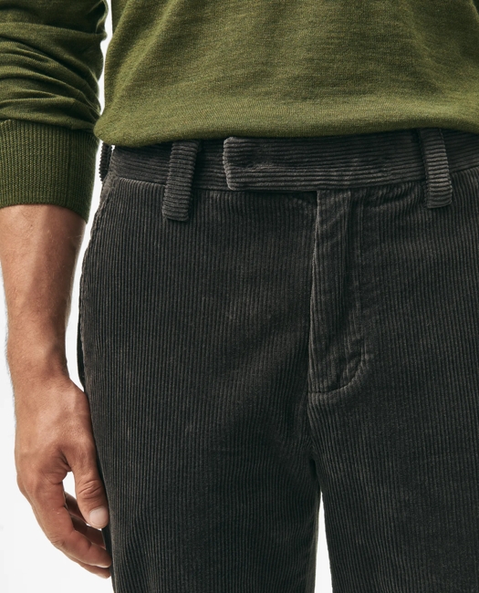 Regular Fit Cotton Wide-Wale Corduroy Pants