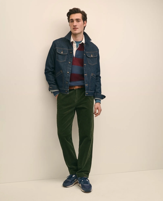 Regular Fit Cotton Wide-Wale Corduroy Pants