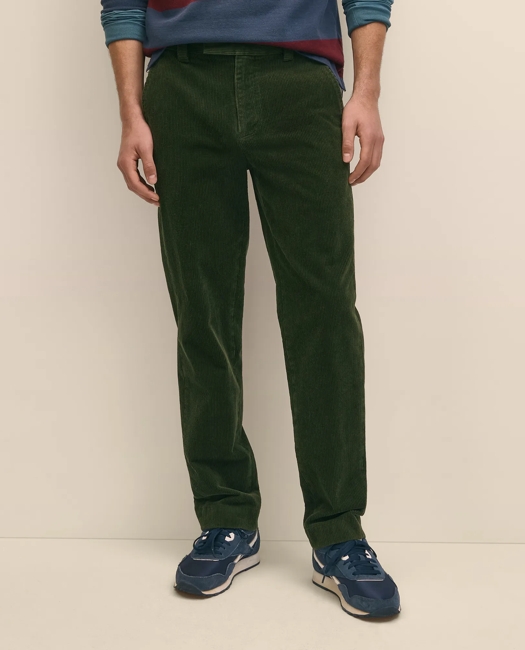 Regular Fit Cotton Wide-Wale Corduroy Pants