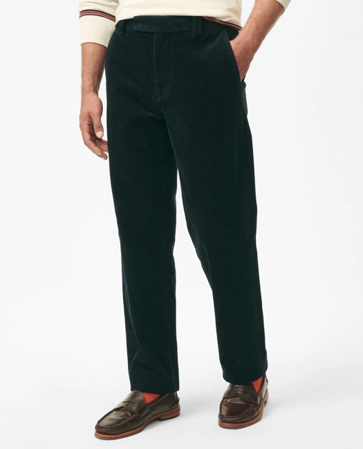 Regular Fit Cotton Wide-Wale Corduroy Pants