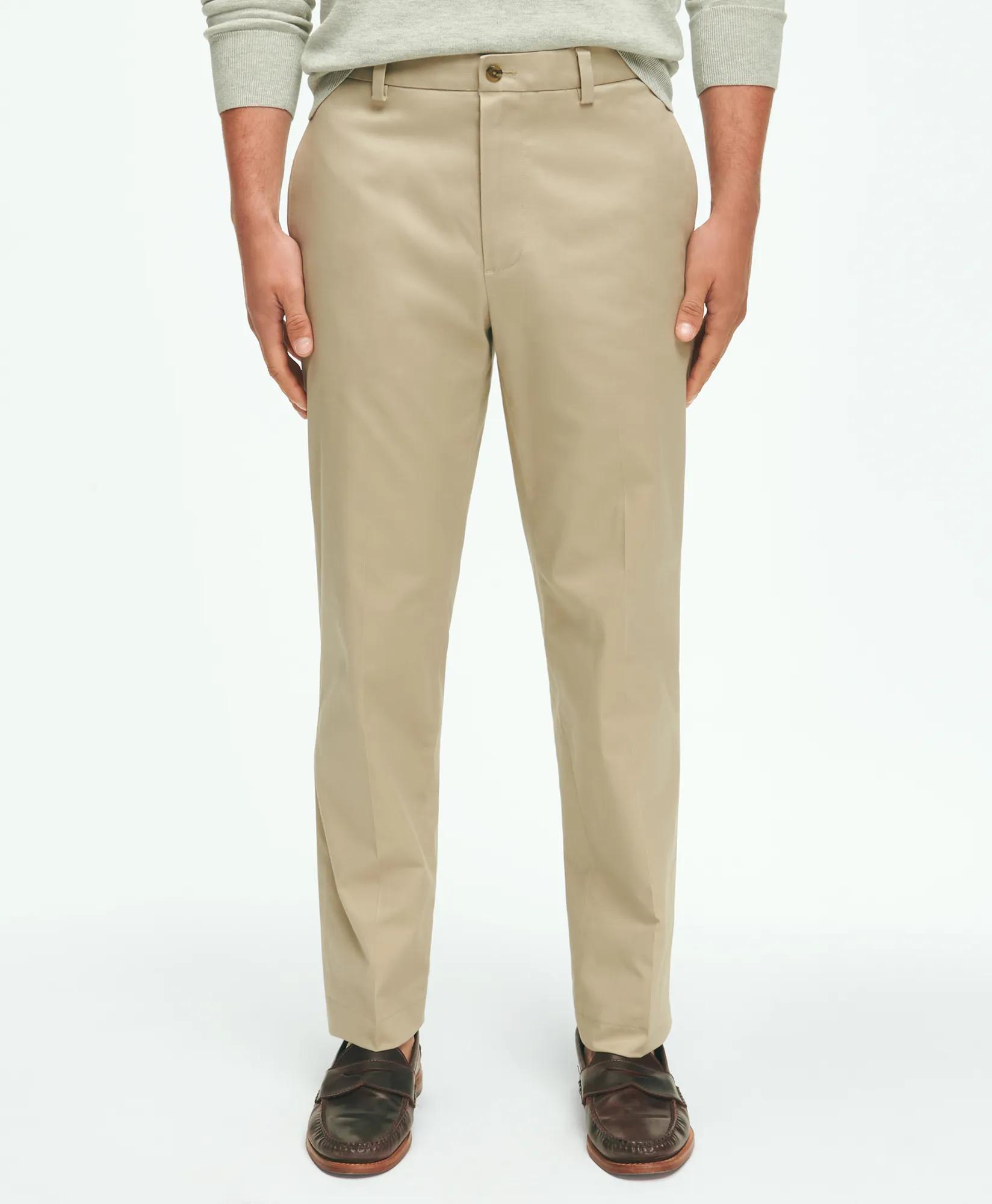 Wide Leg Chino Pants | Brooks Brothers