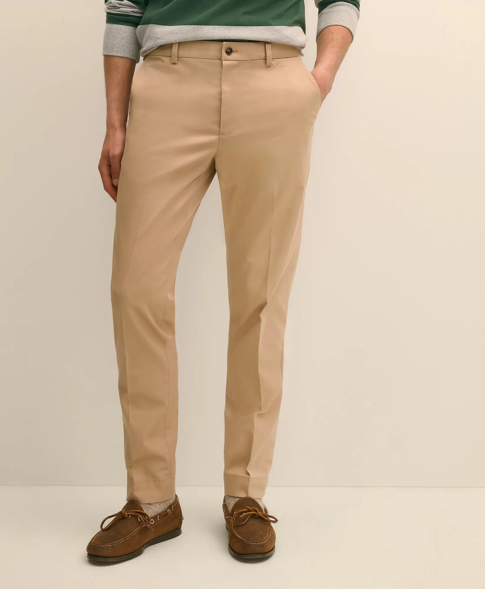 Slim Fit Stretch Cotton Advantage Chino Pants - Dark Khaki