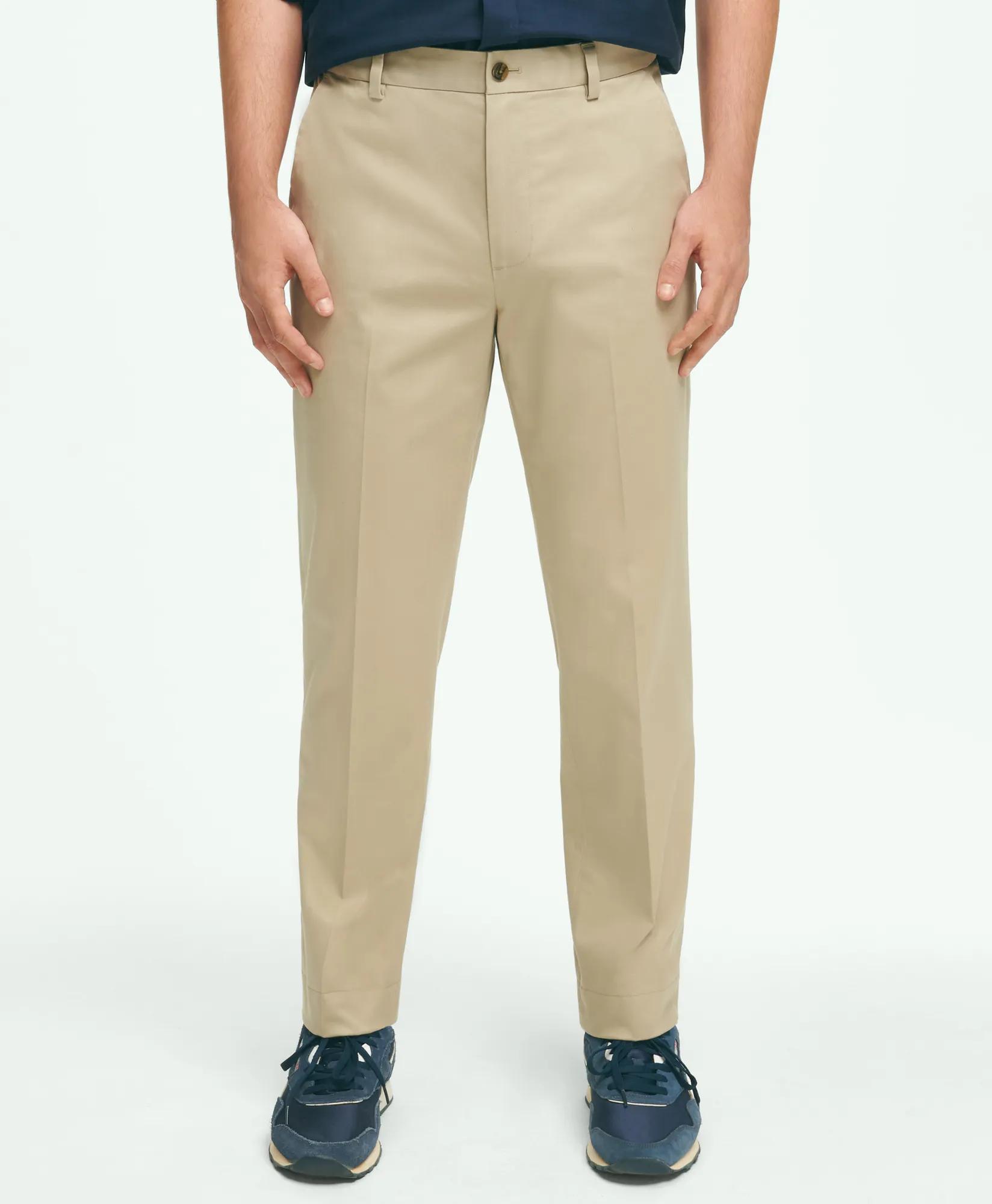 Slim Fit Stretch Cotton Advantage Chino Pants - Khaki