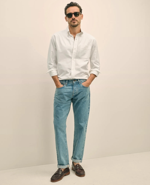 Cherry Street Selvedge Denim Jeans - Light Blue
