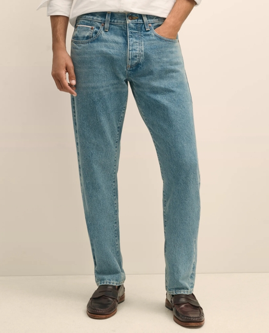 Cherry Street Selvedge Denim Jeans - Light Blue