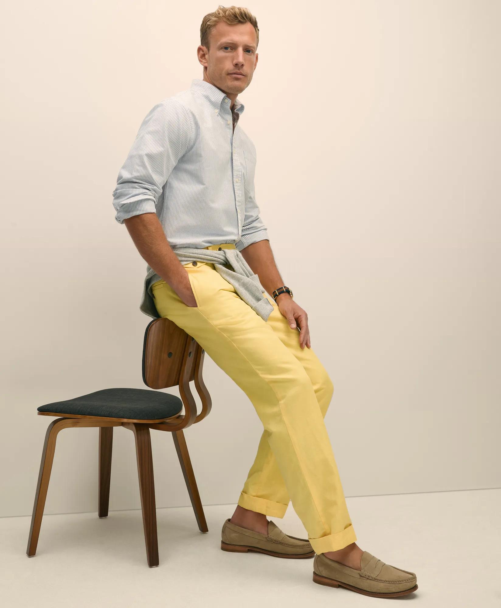 Linen Blend Pants | Brooks Brothers