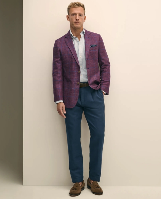 Pleat-Front Linen Cotton Pants