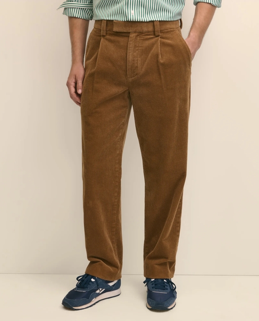 Cotton Wide-Wale Corduroy Pants