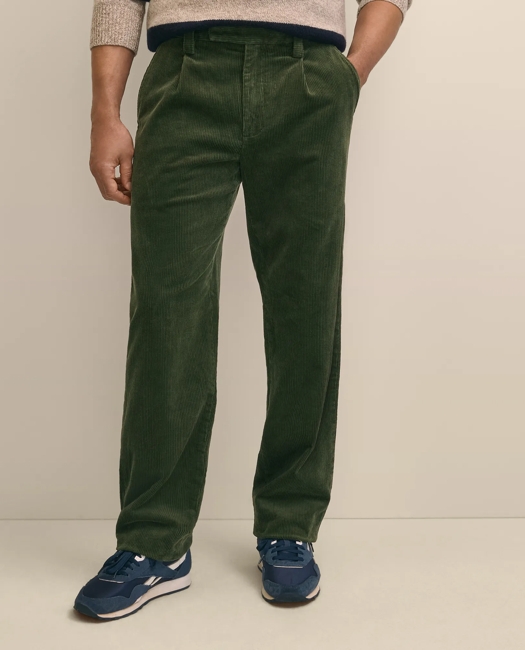 Cotton Wide-Wale Corduroy Pants