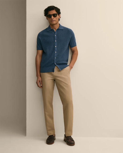 The Linen-Cotton Pants - Khaki