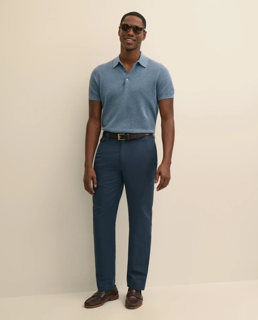 The Linen-Cotton Pants - Navy