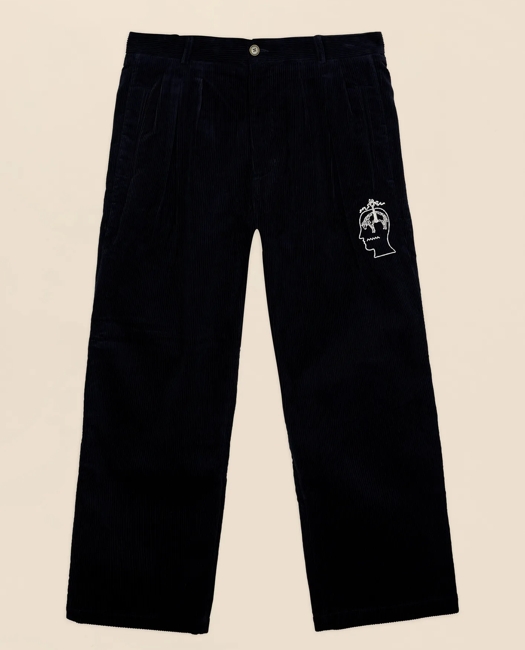 x Brain Dead Cotton Corduroy Embroidered Emblem Suit Pants