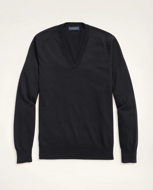 Supima Cotton V-Neck Sweater