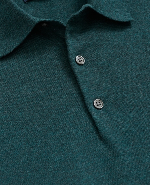 Supima Cotton Short-Sleeve Polo Sweater Shirt