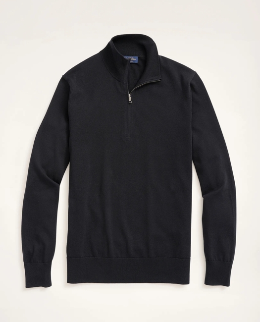 Supima Cotton Half-Zip Sweater