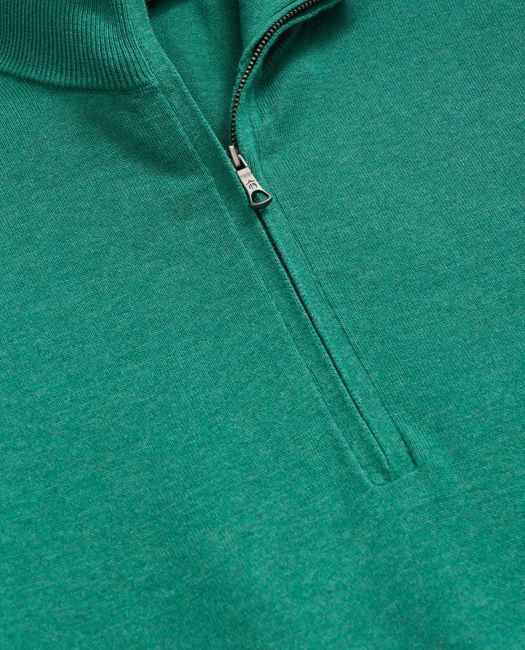 Supima Cotton Half-Zip Sweater