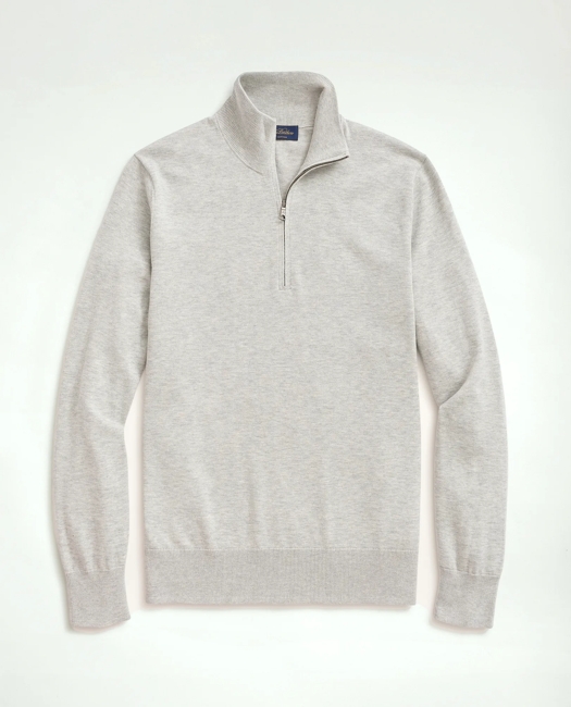 Supima Cotton Half-Zip Sweater