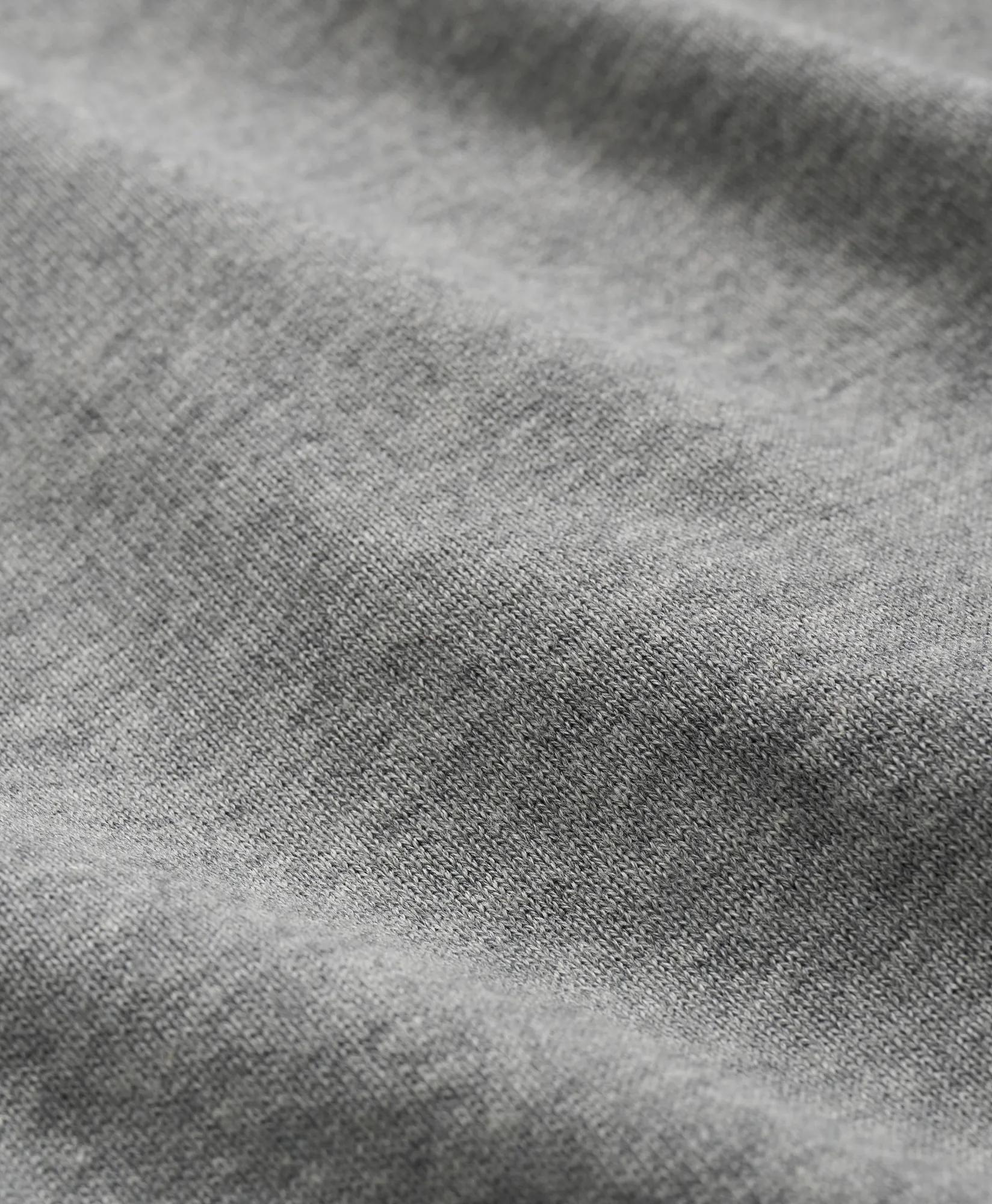 Supima Cotton Half-Zip Sweater - Medium Grey Heather