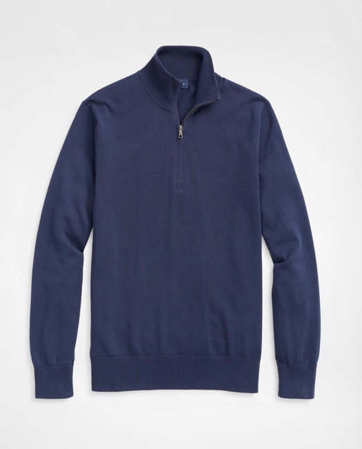 Supima Cotton Half-Zip Sweater