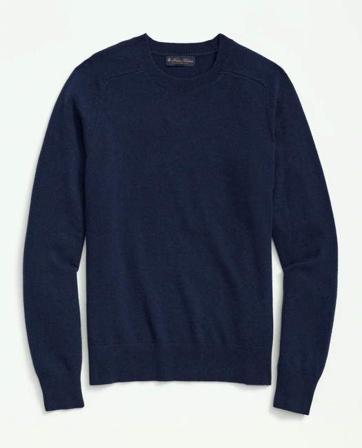 3-Ply Cashmere Crewneck Saddle Shoulder Sweater