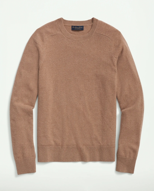 3-Ply Cashmere Crewneck Saddle Shoulder Sweater