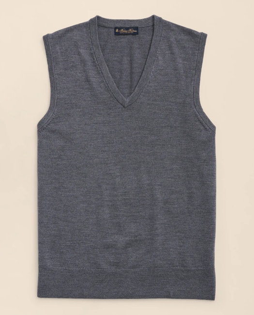 Ultimate Merino Wool Sweater Vest - Grey Heather