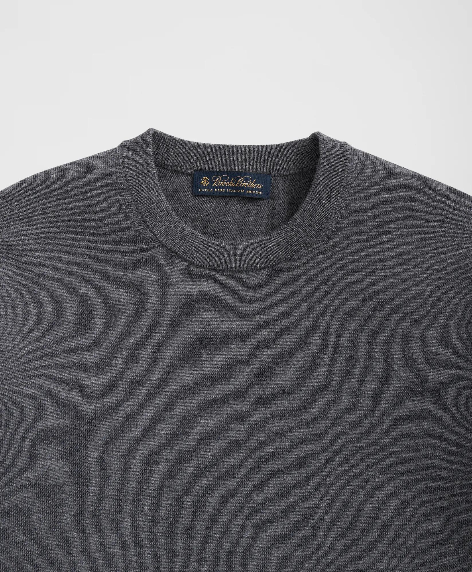 Ultimate Merino Wool Crewneck Sweater - Grey Heather