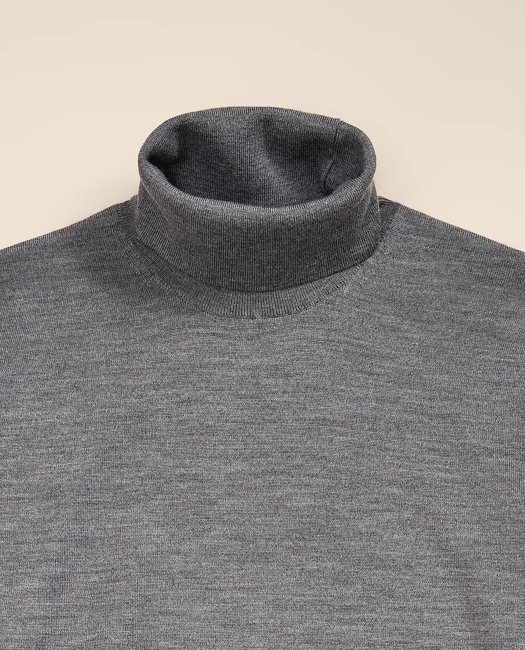 Ultimate Merino Wool Turtleneck Sweater - Grey