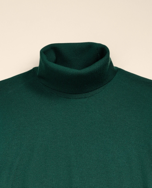 Ultimate Merino Wool Turtleneck Sweater - Medium Green