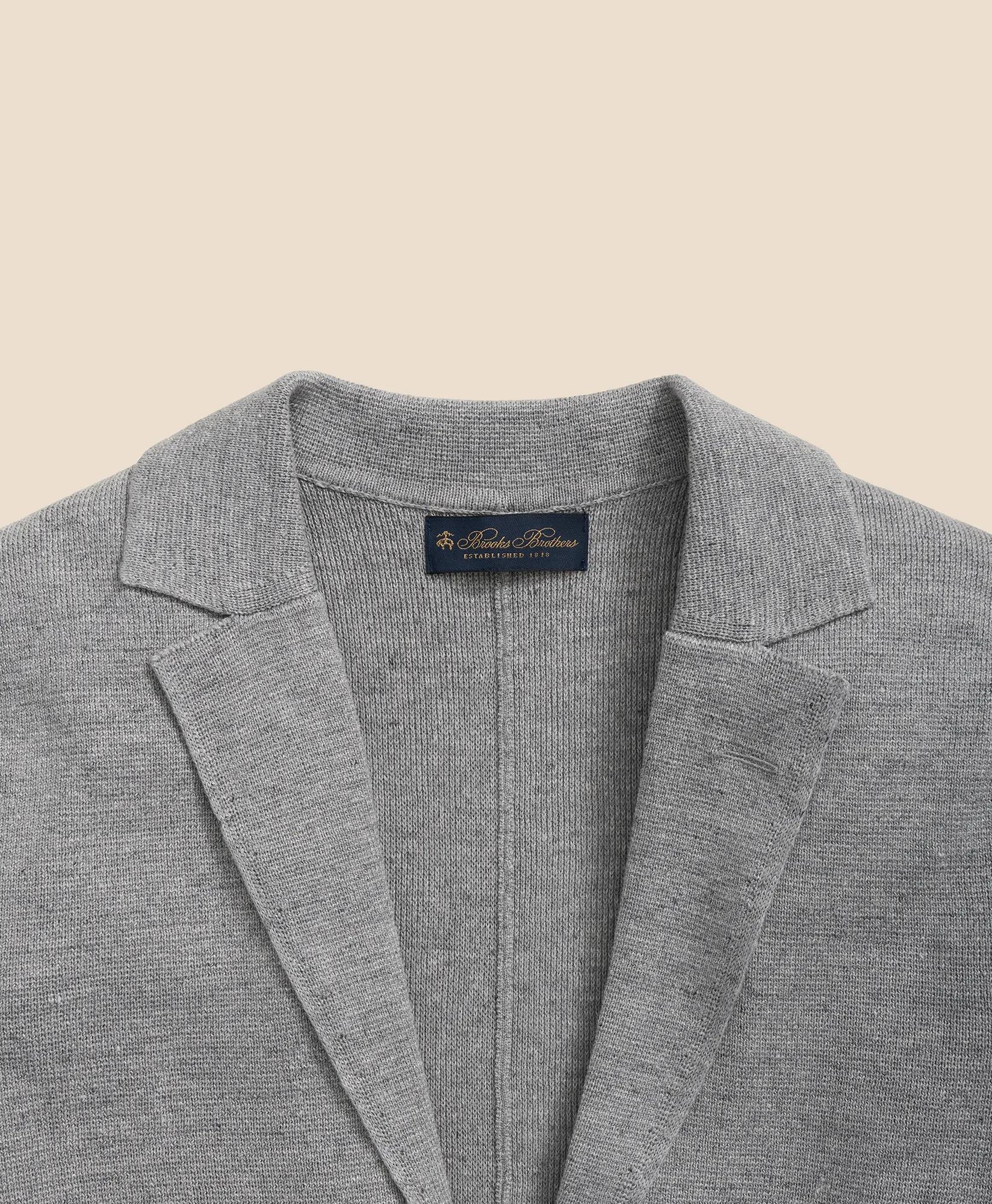 Sweater Blazer In Linen-Cotton Blend