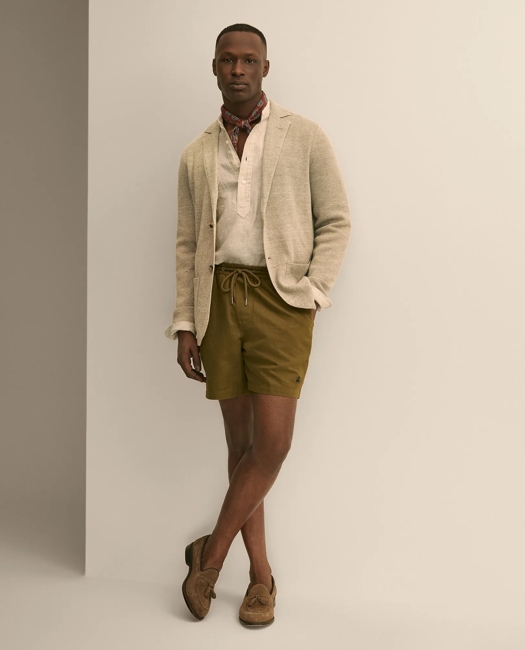 Sweater Blazer In Linen-Cotton Blend