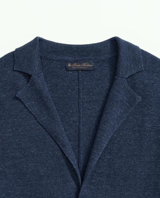 Sweater Blazer In Linen-Cotton Blend