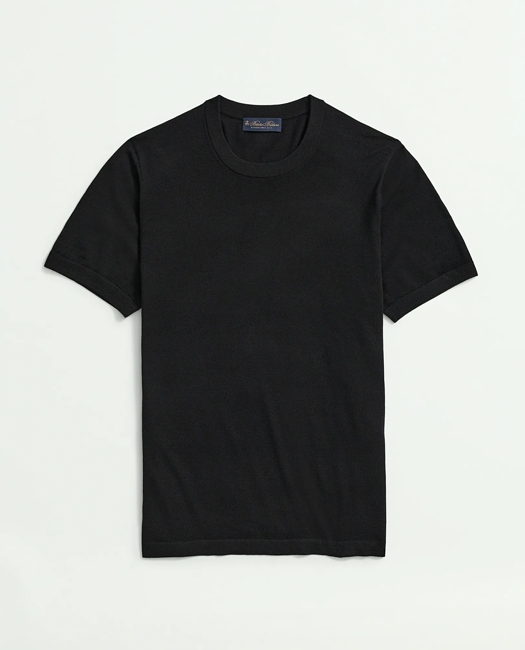 Lightweight Luxe All-Season Sweater, Short Sleeve Crewneck Shirt