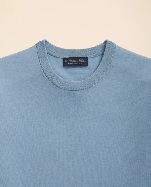 Lightweight Luxe All-Season Sweater, Short Sleeve Crewneck Shirt