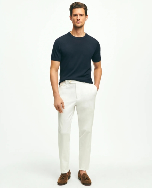 Lightweight Luxe All-Season Sweater, Short Sleeve Crewneck Shirt