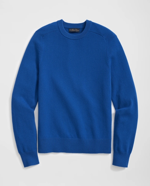 3-Ply Cashmere Crewneck Saddle Shoulder Sweater