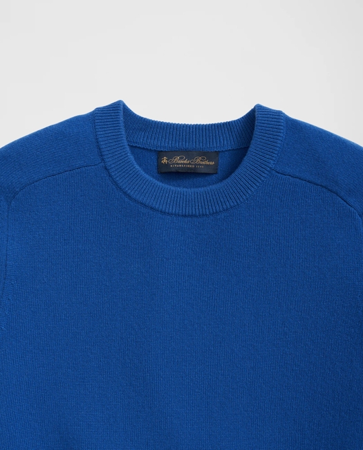 3-Ply Cashmere Crewneck Saddle Shoulder Sweater