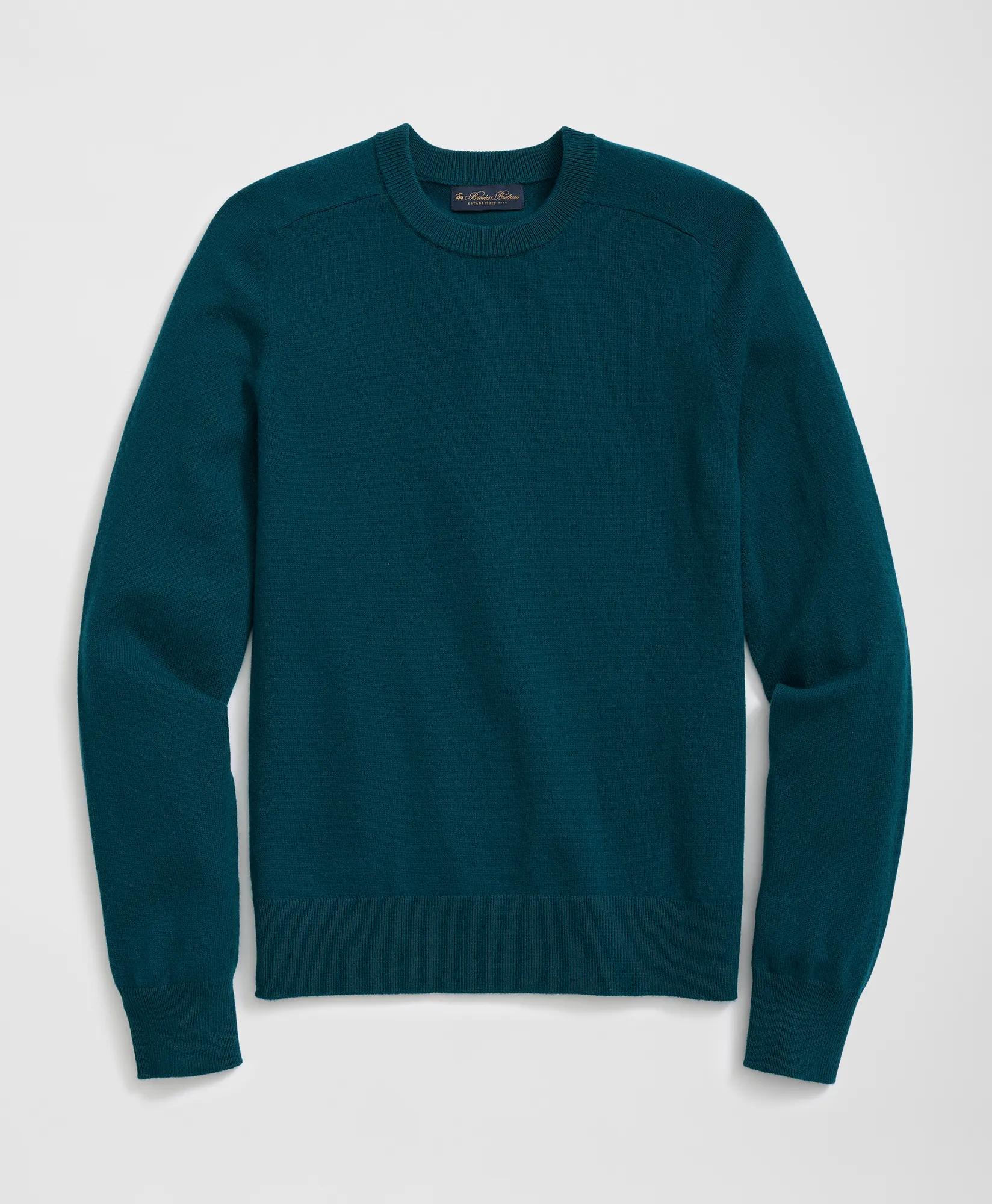 3-Ply Cashmere Crewneck Saddle Shoulder Sweater
