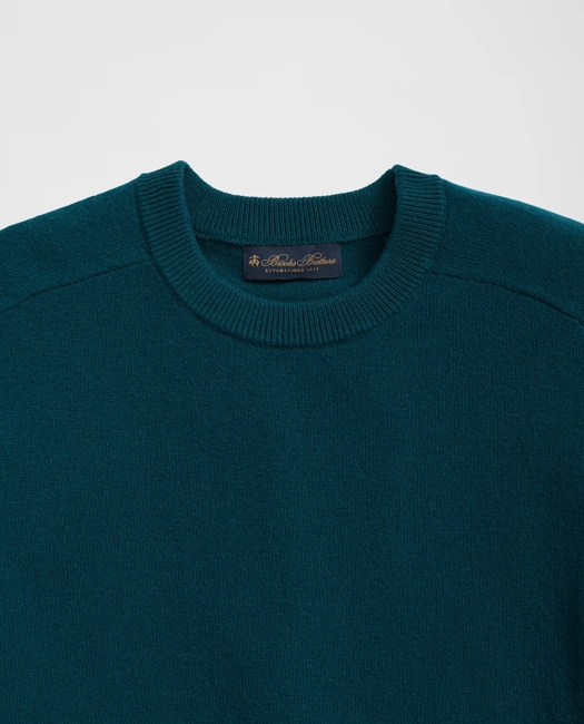 3-Ply Cashmere Crewneck Saddle Shoulder Sweater