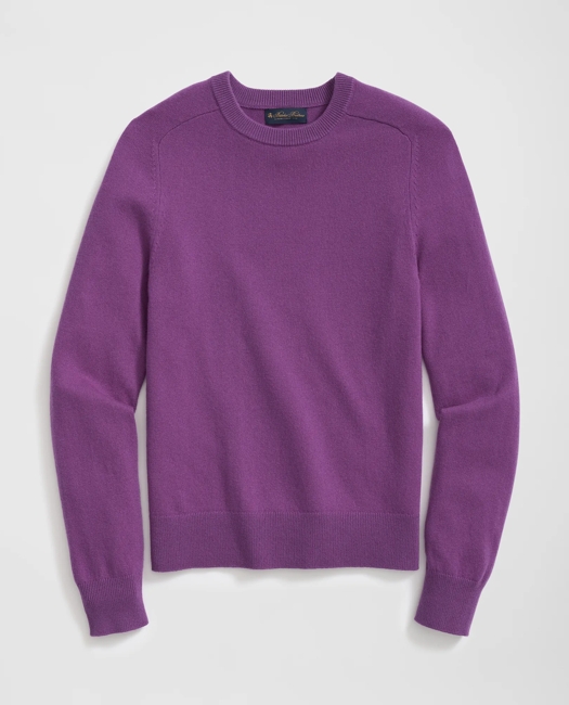 3-Ply Cashmere Crewneck Saddle Shoulder Sweater