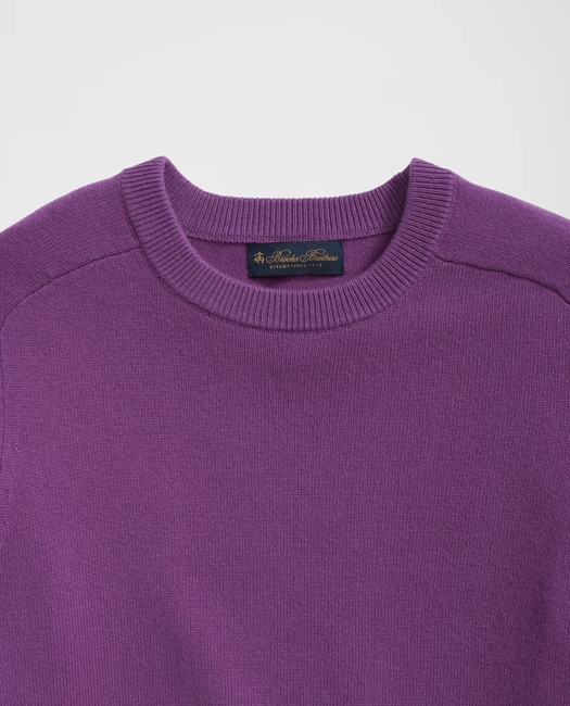3-Ply Cashmere Crewneck Saddle Shoulder Sweater